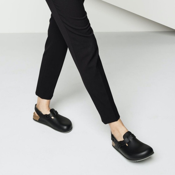 BIRKENSTOCK Tokio Super Grip Leather Clogs Sandals - Picture 3 of 7